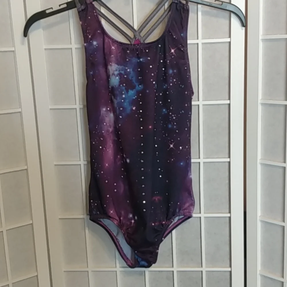Girls Galaxy Swimsuit‎ – Rhinestone Detail – Size L